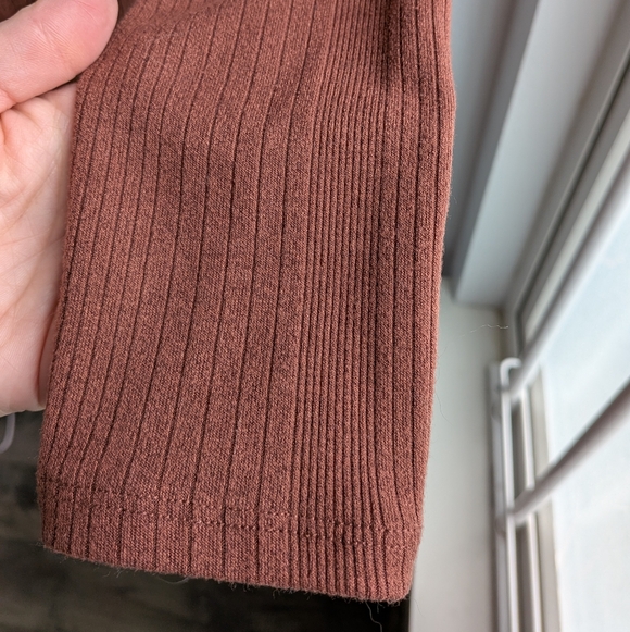 American Eagle Outfitters Women's Rust Button Down Shirt - Picture 5 of 12